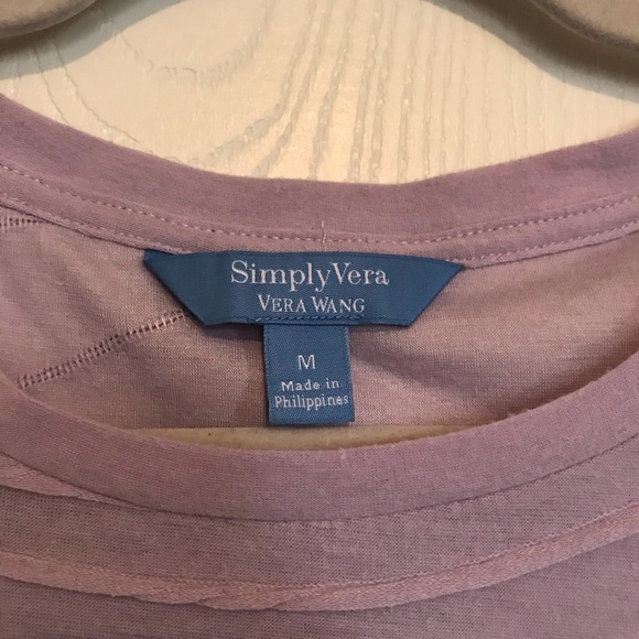 🌻Vera Wang Lavender Top Medium - Picture 2 of 4